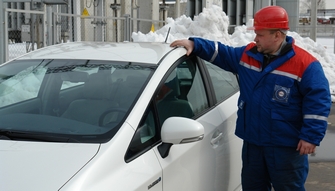 Фотосессия Toyota Prius в «Горенках» Московской объединенной электросетевой компании