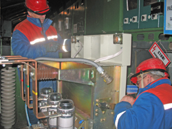 Энергетики ОАО «МОЭСК» ремонтируют подстанционное оборудование